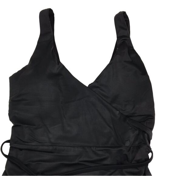 ANDIE The Belmar One Pcs Swimsuit Sz M  V Neck Waist Tie Eco Feminine Retro NWT - Picture 9 of 11